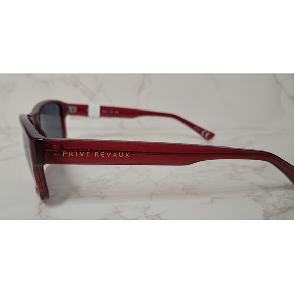 NEW Prive Revaux The Typhoon Merlot & Gray Unisex Polarized Sunglasses - Picture 4 of 7